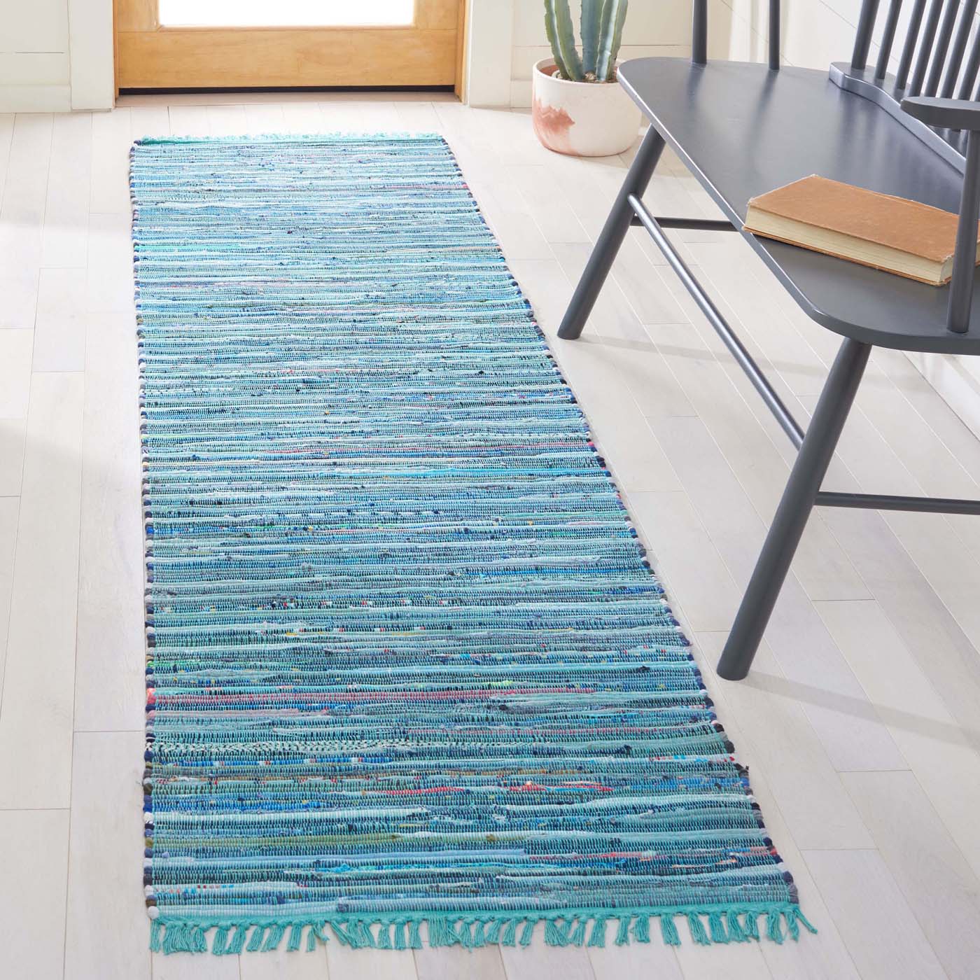 Safavieh Rag Rug 121 Rug, RAR121 - Blue / Multi