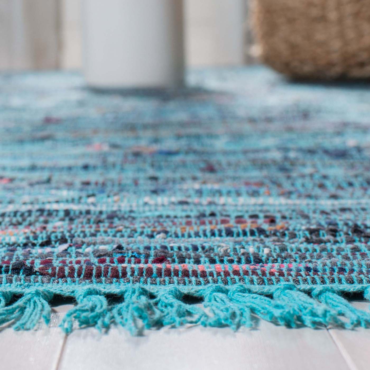 Safavieh Rag Rug 121 Rug, RAR121 - Blue / Multi