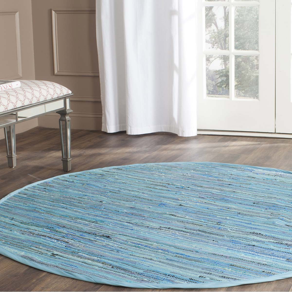 Safavieh Rag Rug 121 Rug, RAR121 - Blue / Multi