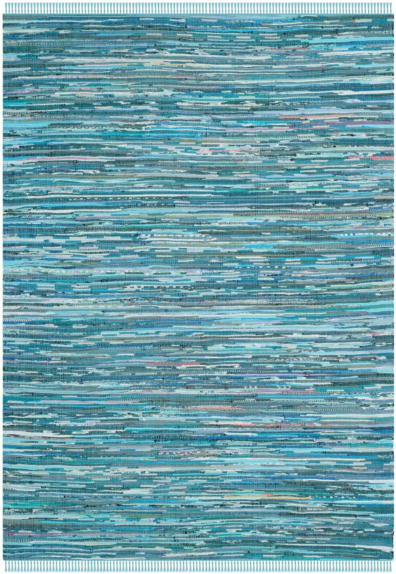 Safavieh Rag Rug 121 Rug, RAR121 - Blue / Multi