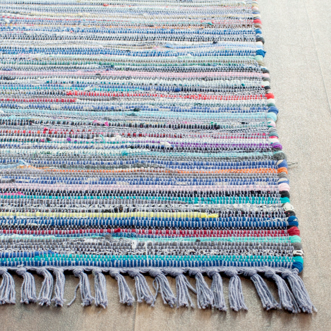 Safavieh Rag Rug 121 Rug, RAR121 - Purple / Multi
