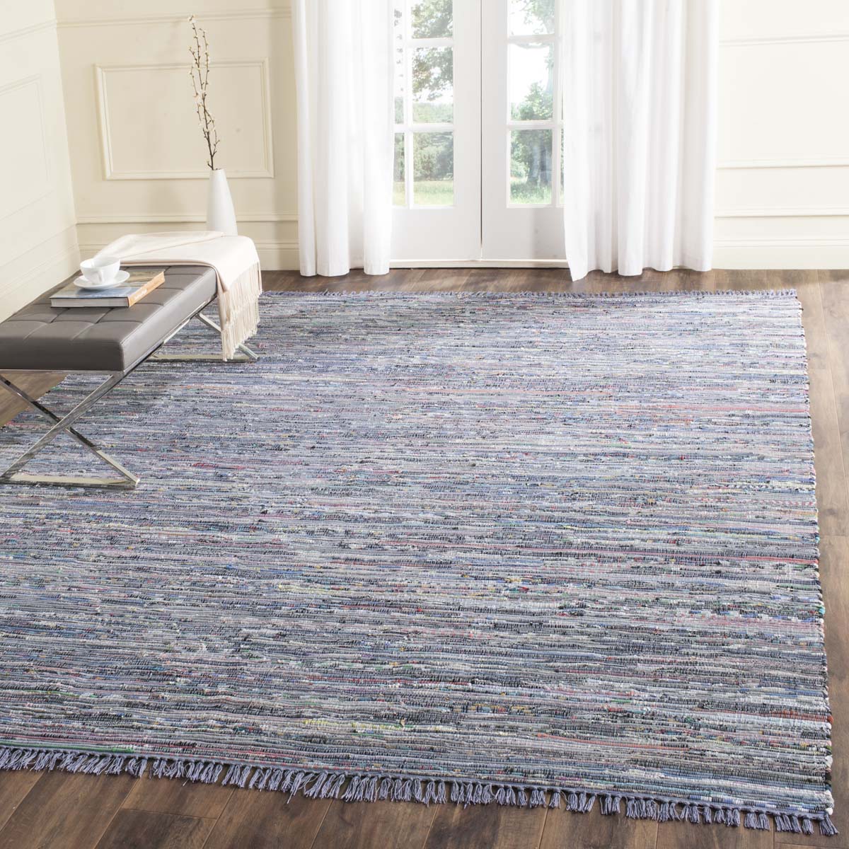 Safavieh Rag Rug 121 Rug, RAR121 - Purple / Multi