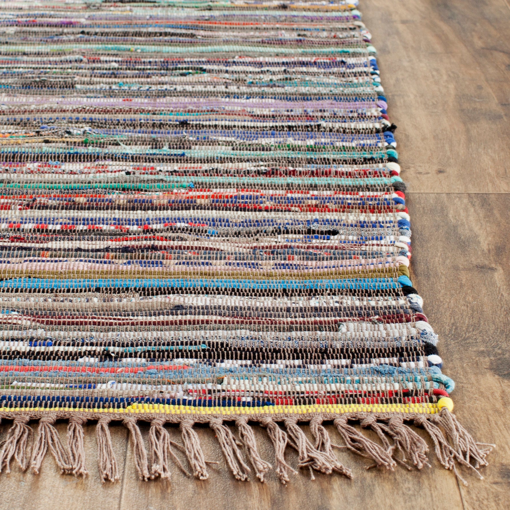 Safavieh Rag Rug 121 Rug, RAR121 - Rust / Multi