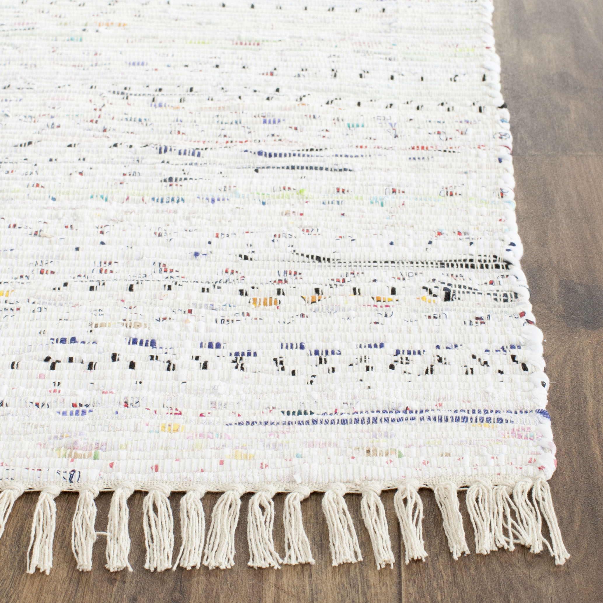 Safavieh Rag Rug 121 Rug, RAR121 - Ivory / Multi