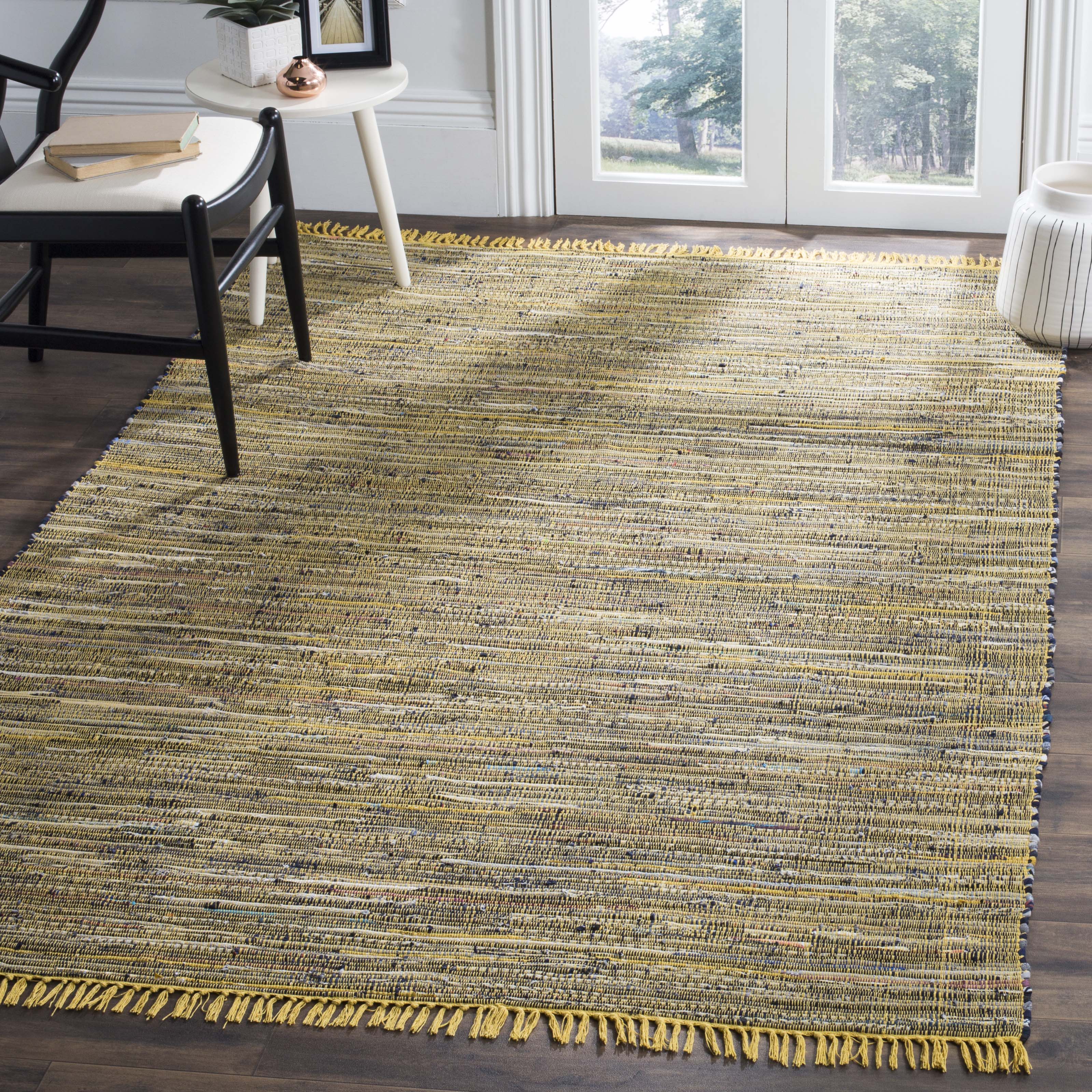 Safavieh Rag Rug 121 Rug, RAR121 - Yellow / Multi
