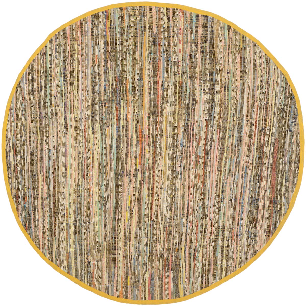 Safavieh Rag Rug 121 Rug, RAR121 - Yellow / Multi