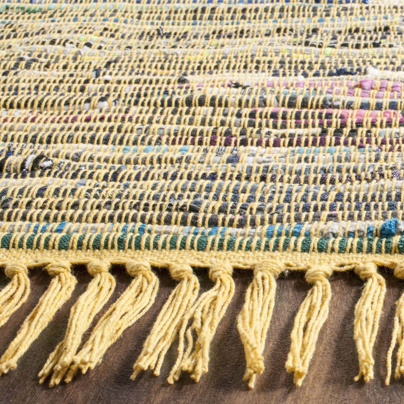 Safavieh Rag Rug 121 Rug, RAR121 - Yellow / Multi