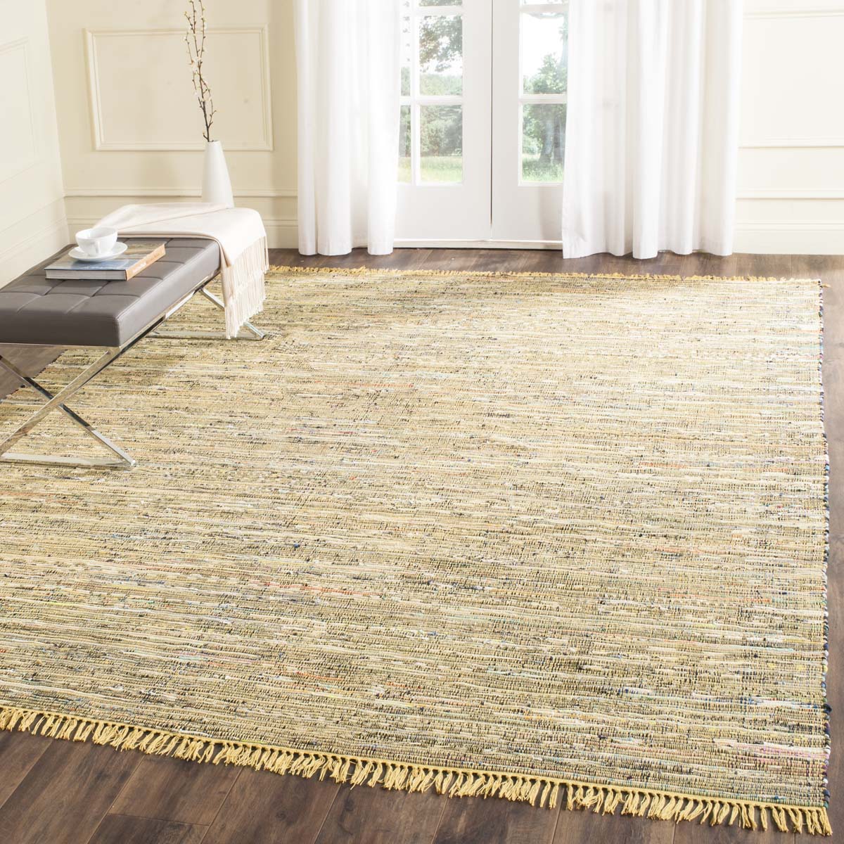 Safavieh Rag Rug 121 Rug, RAR121 - Yellow / Multi