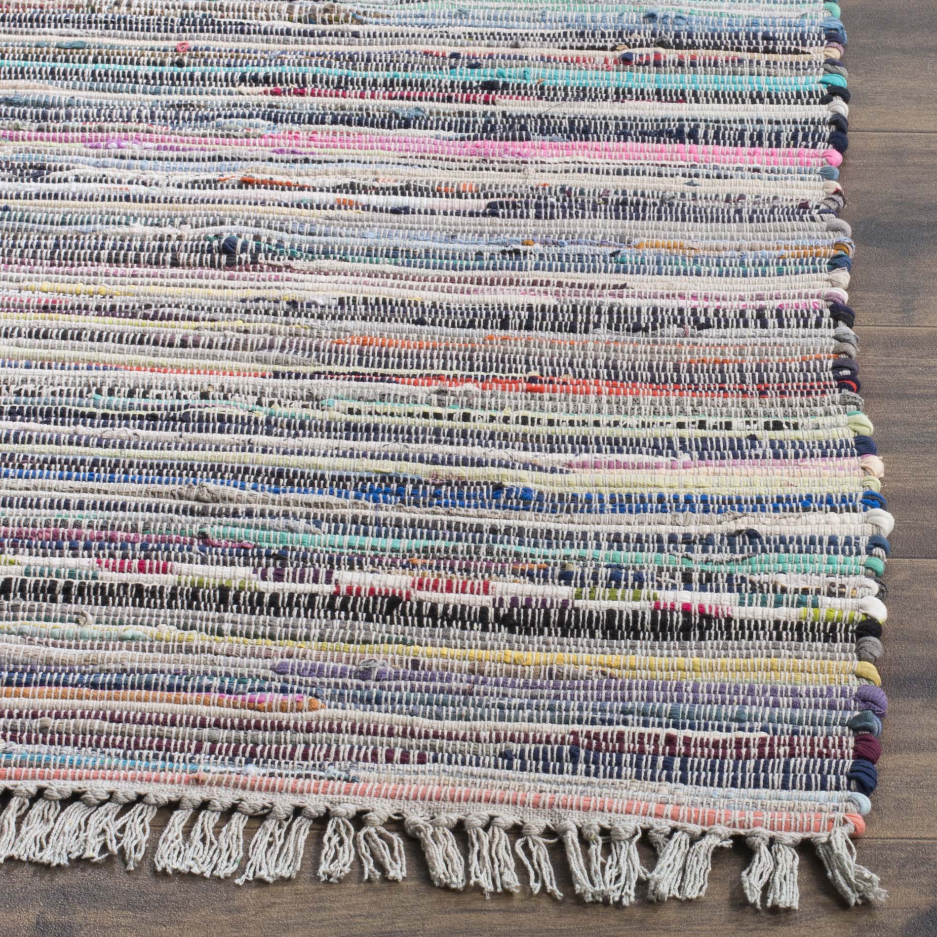 Safavieh Rag Rug 121 Rug, RAR121 - Grey / Multi