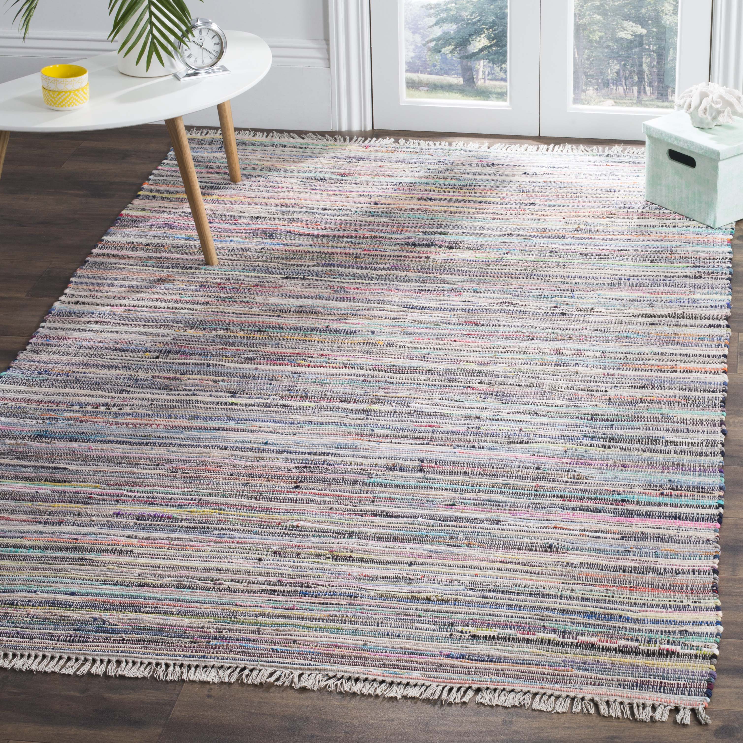 Safavieh Rag Rug 121 Rug, RAR121 - Grey / Multi