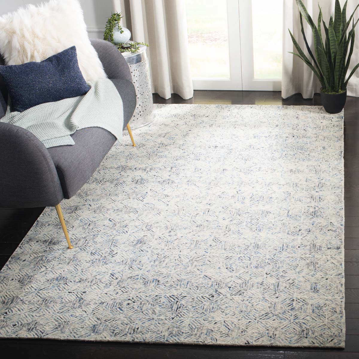 Safavieh Renaissance 629 Rug, REN629 - Blue / Ivory
