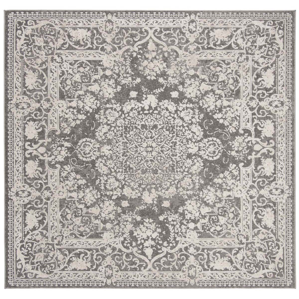 Safavieh Reflection 664 Rug, RFT664 - DARK GREY / CREAM
