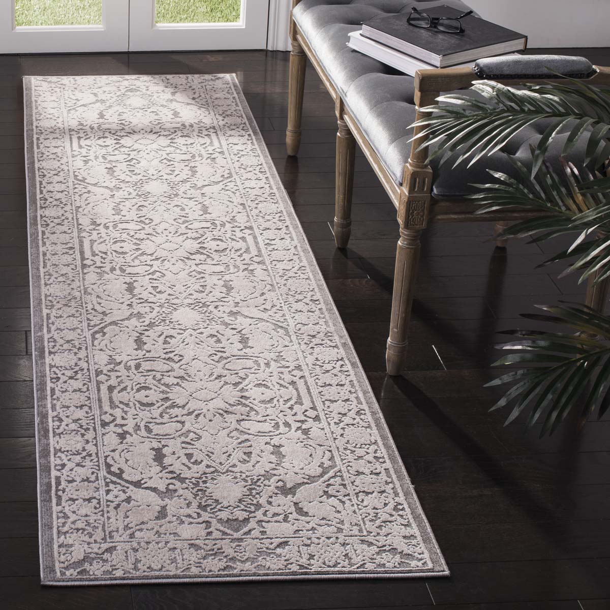 Safavieh Reflection 665 Rug, RFT665 - DARK GREY / CREAM