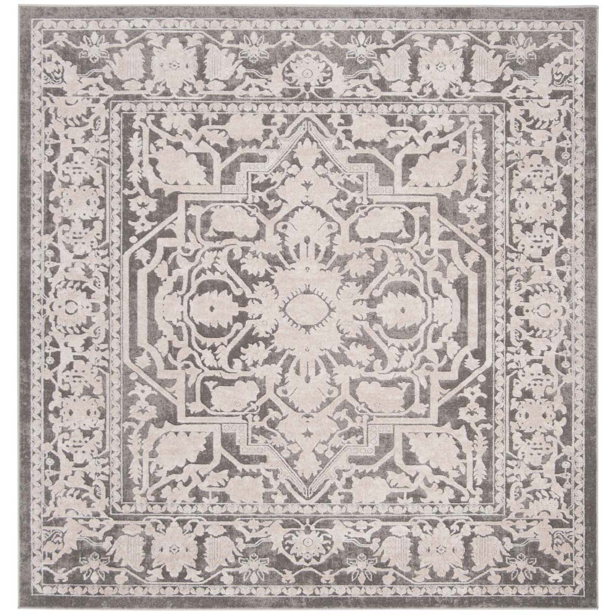 Safavieh Reflection 665 Rug, RFT665 - DARK GREY / CREAM