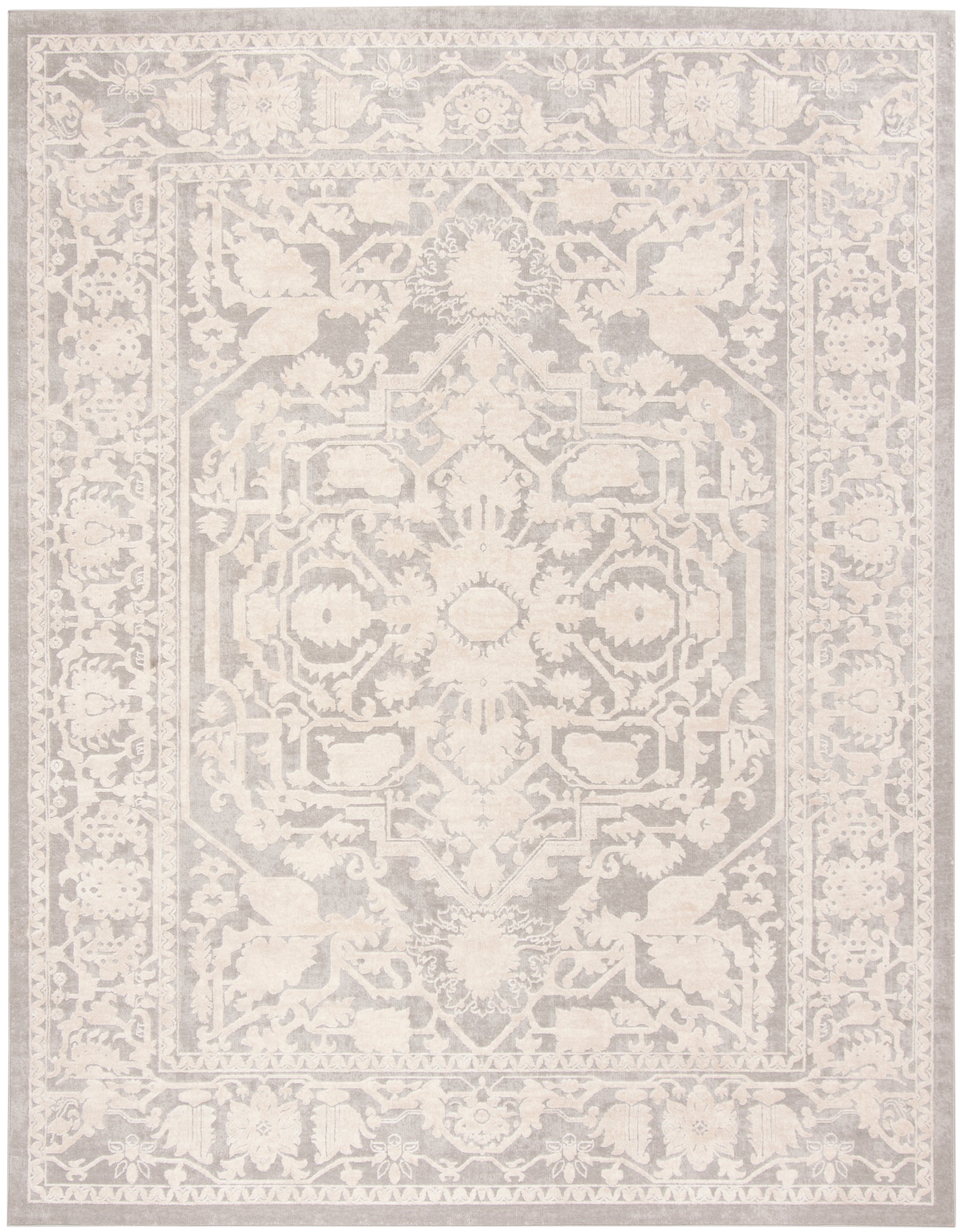 Safavieh Reflection 665 Rug, RFT665 - LIGHT GREY / CREAM