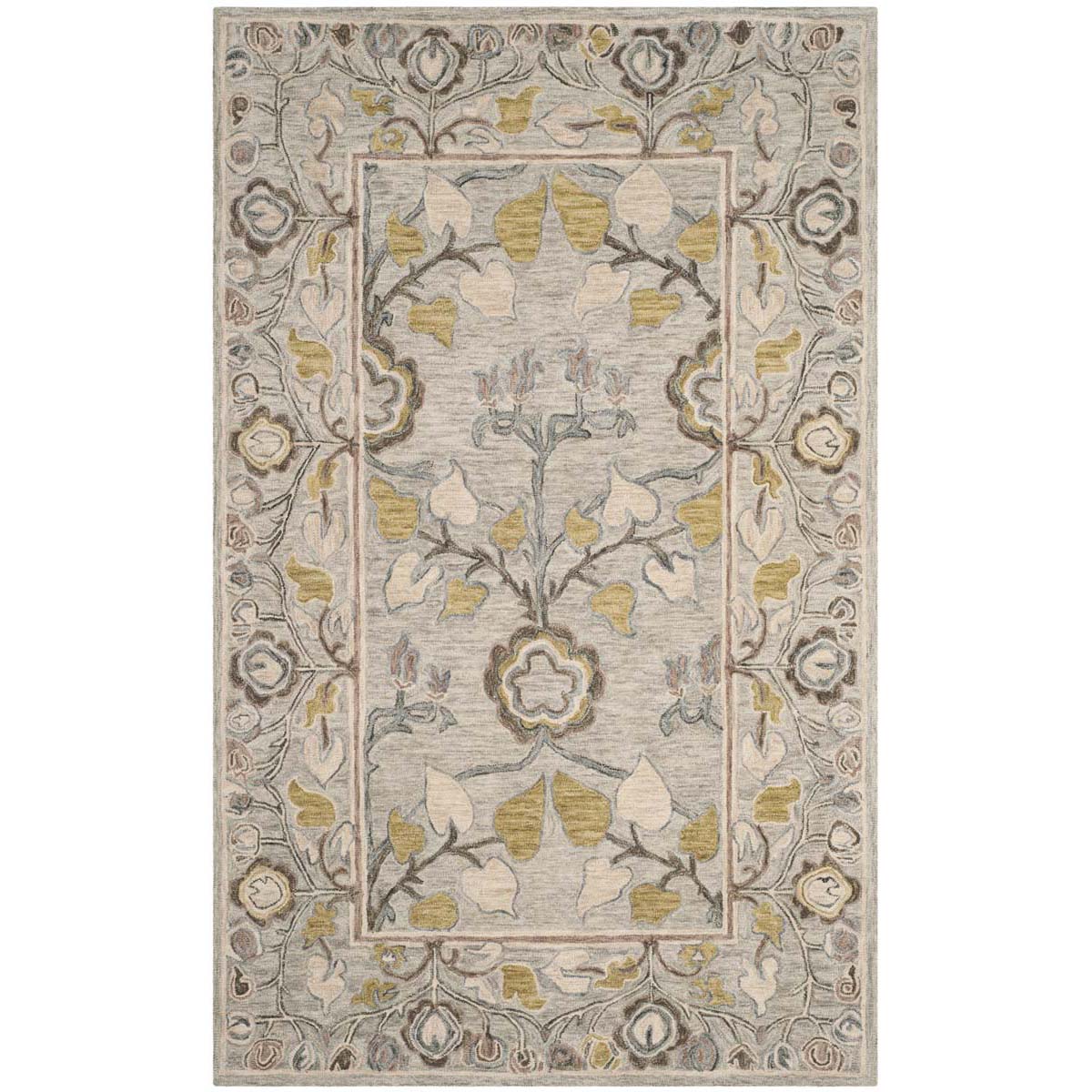 Safavieh Roslyn 908 Rug, ROS908 - Light Grey / Multi