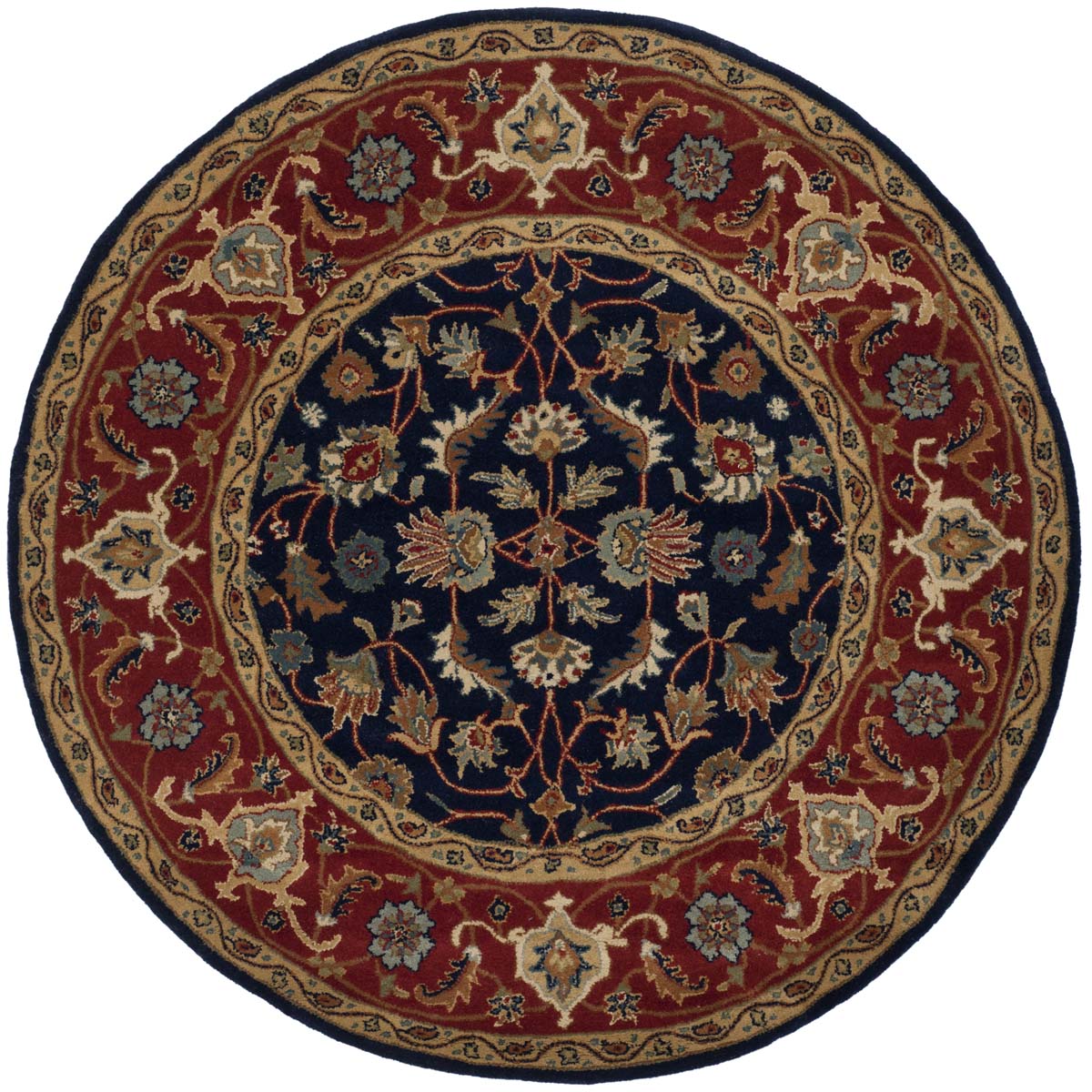 Safavieh Royalty 257 Rug, ROY257 - Navy / Rust