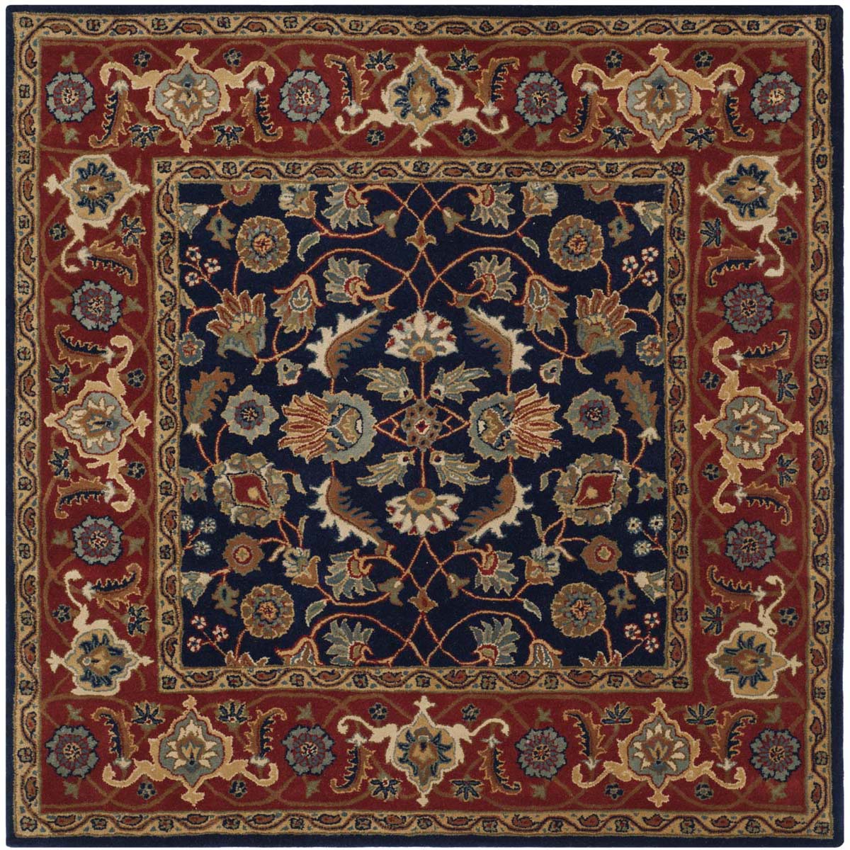 Safavieh Royalty 257 Rug, ROY257 - Navy / Rust
