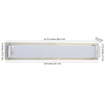 Safavieh Tilly Chrome 10 Inch H Beaded Wall Sconce, LIT4433 - Brush Nickel/White