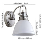 Brush Nickel/White - Brush Nickel/White