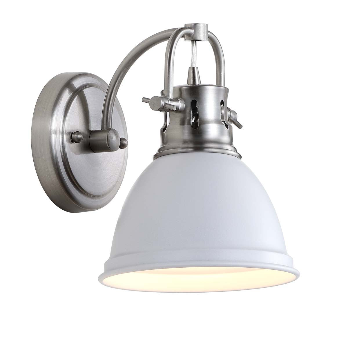 Brush Nickel/White - Brush Nickel/White