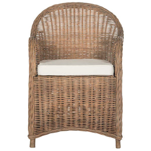 Safavieh Hemi Striped Wicker Club Chair , SEA7002