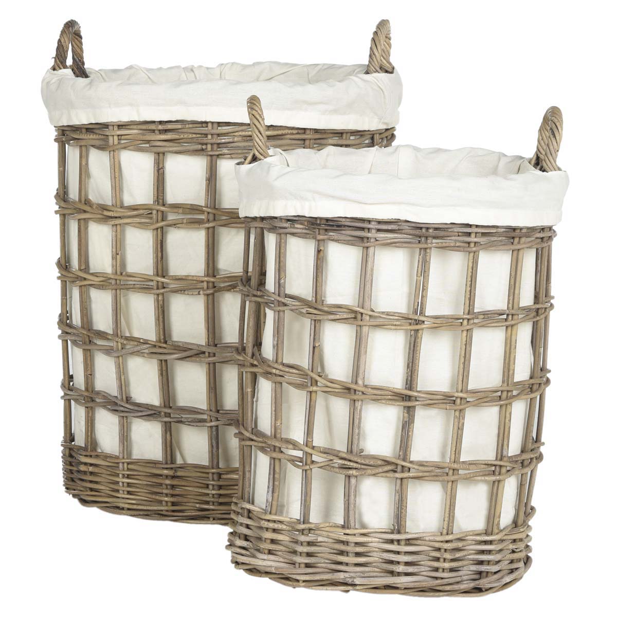 Safavieh Adisa Wicker Storage Hamper , SEA7009 - Grey