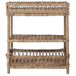 Safavieh Ajani Wicker 3 Tier Accent Table , SEA7026