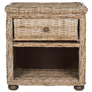 Safavieh Lagos Wicker Nightstand With Drawer, SEA8000