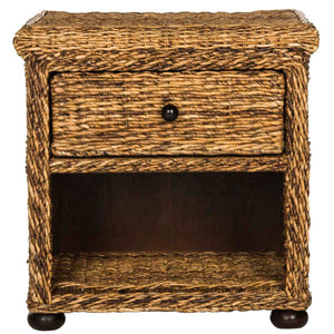 Safavieh Magi Wicker Nightstand With Drawer, SEA8001