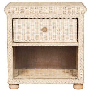 Safavieh Adira Wicker Nightstand With Drawer, SEA8002