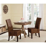 Safavieh Avita 18''H Wicker Dining Chair, SEA8012 - Brown (Set of 2)