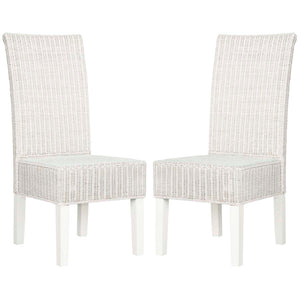 Safavieh Arjun 18''H Wicker Dining Chair(Set of 2), SEA8013