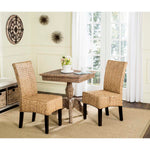 Safavieh Luz 18''H Wicker Dining Chair, SEA8016 - Natural (Set of 2)