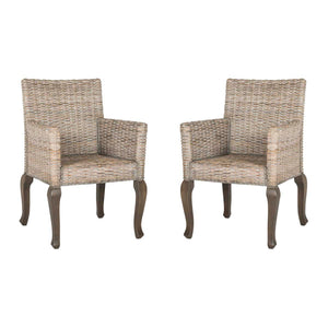 Safavieh Armando 18''H Wicker Dining Chair(Set of 2), SEA8019