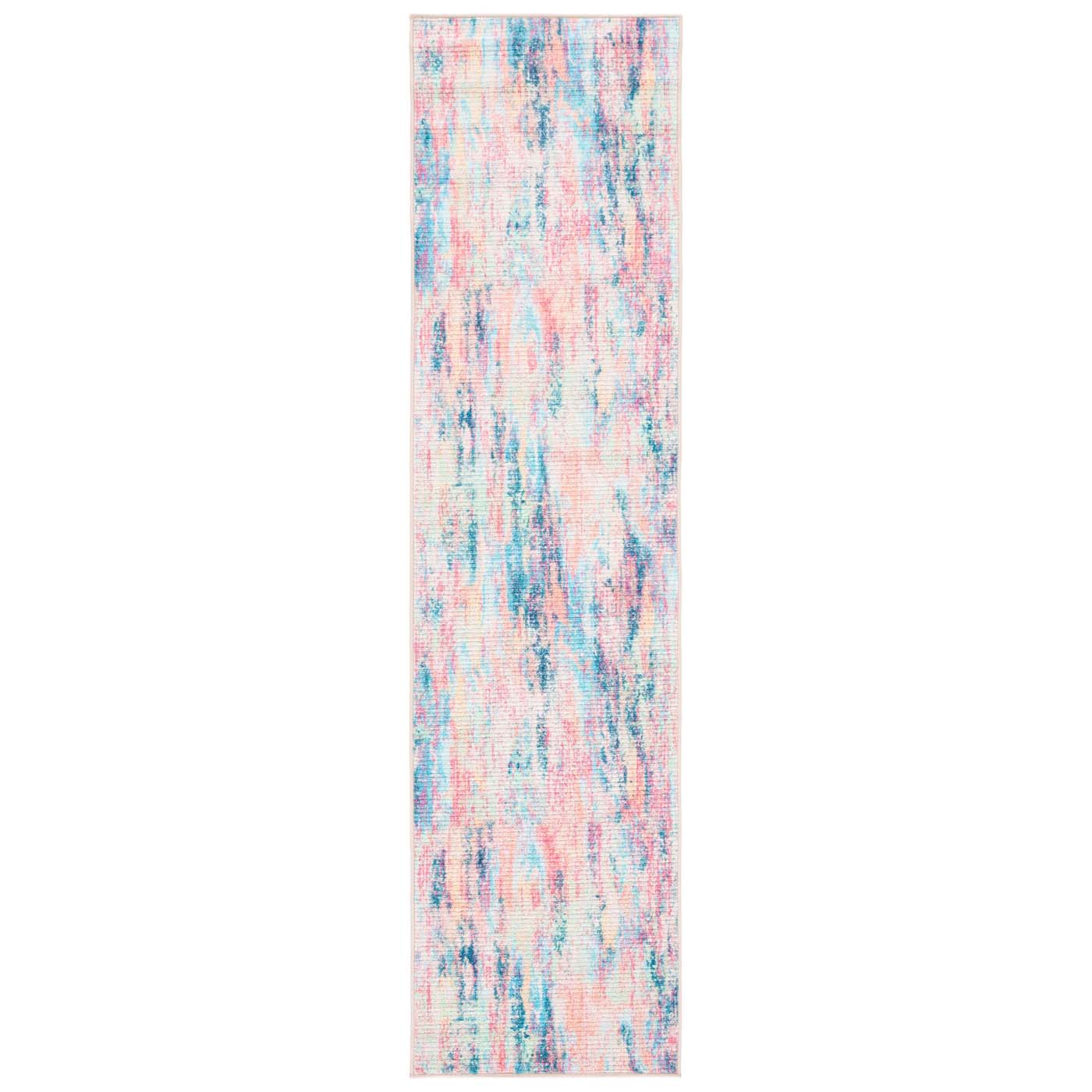 Safavieh Sequoia Machine Washable 154 Rug, SEQ154 - Blue / Orange