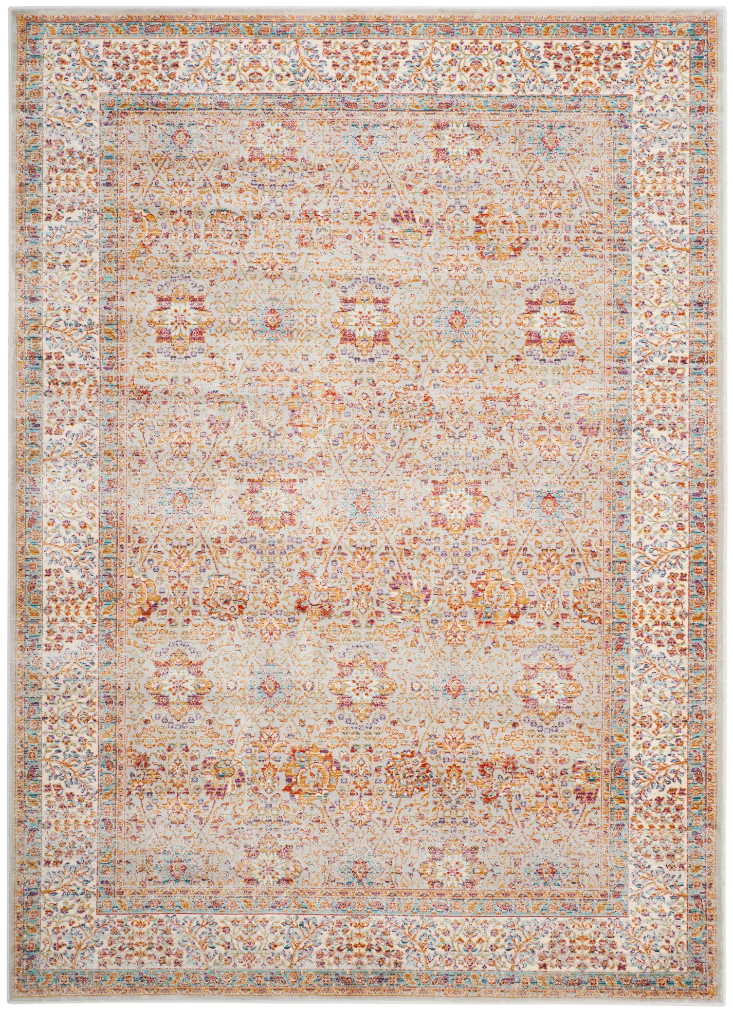 Safavieh Sevilla 810 Rug, SEV810 - Silver / Ivory