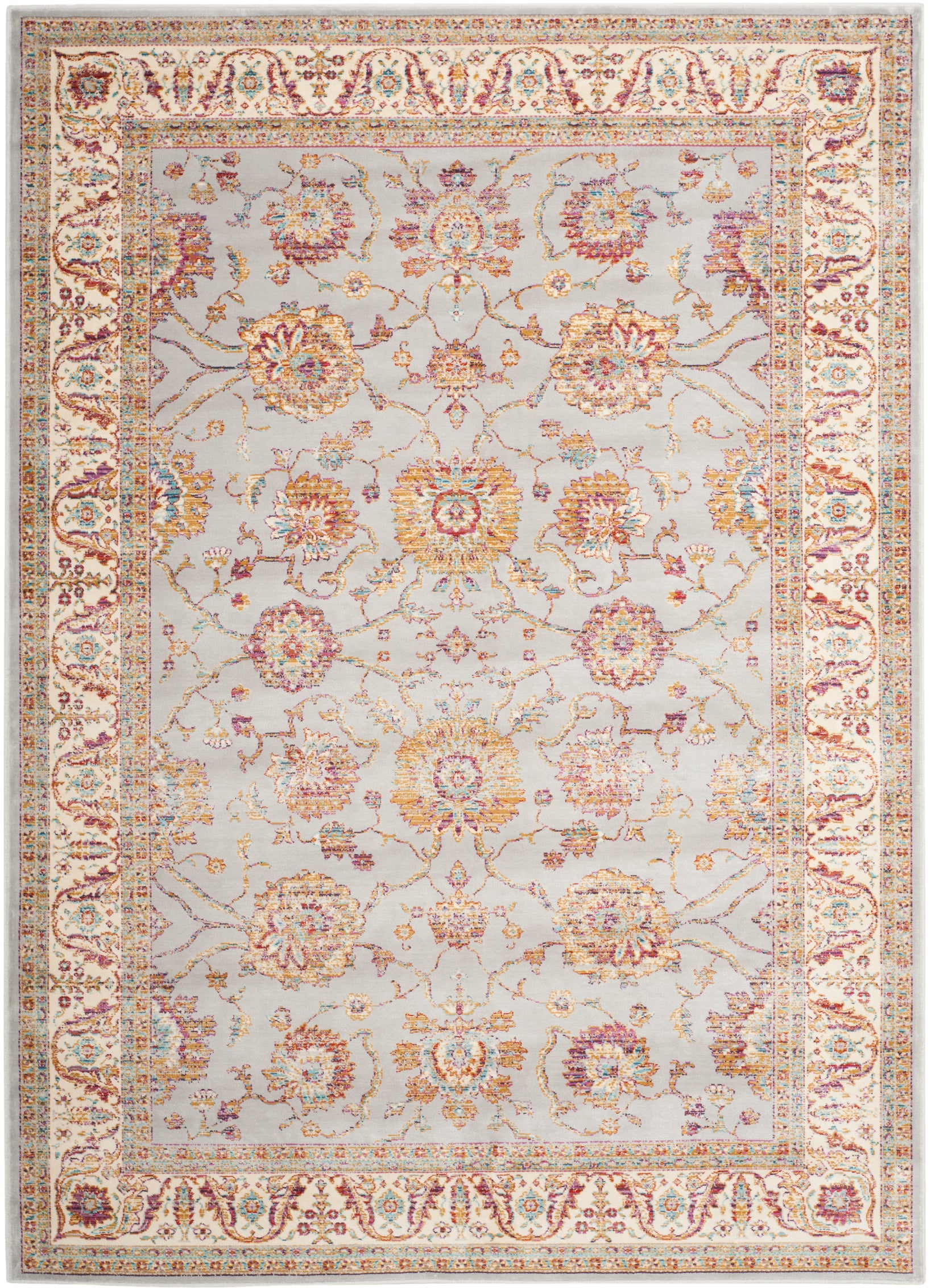 Safavieh Sevilla 811 Rug, SEV811 - Silver / Ivory