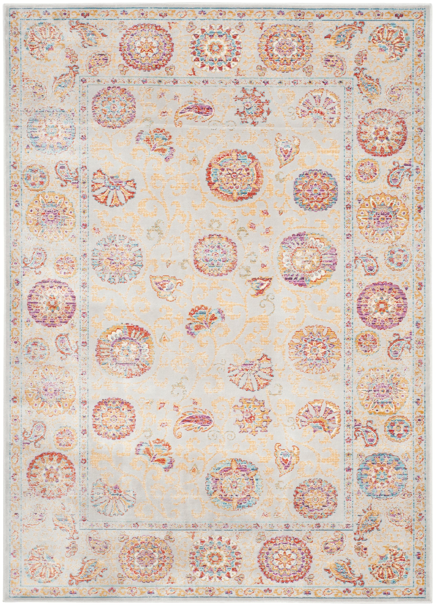 Safavieh Sevilla 812 Rug, SEV812 - Silver / Multi