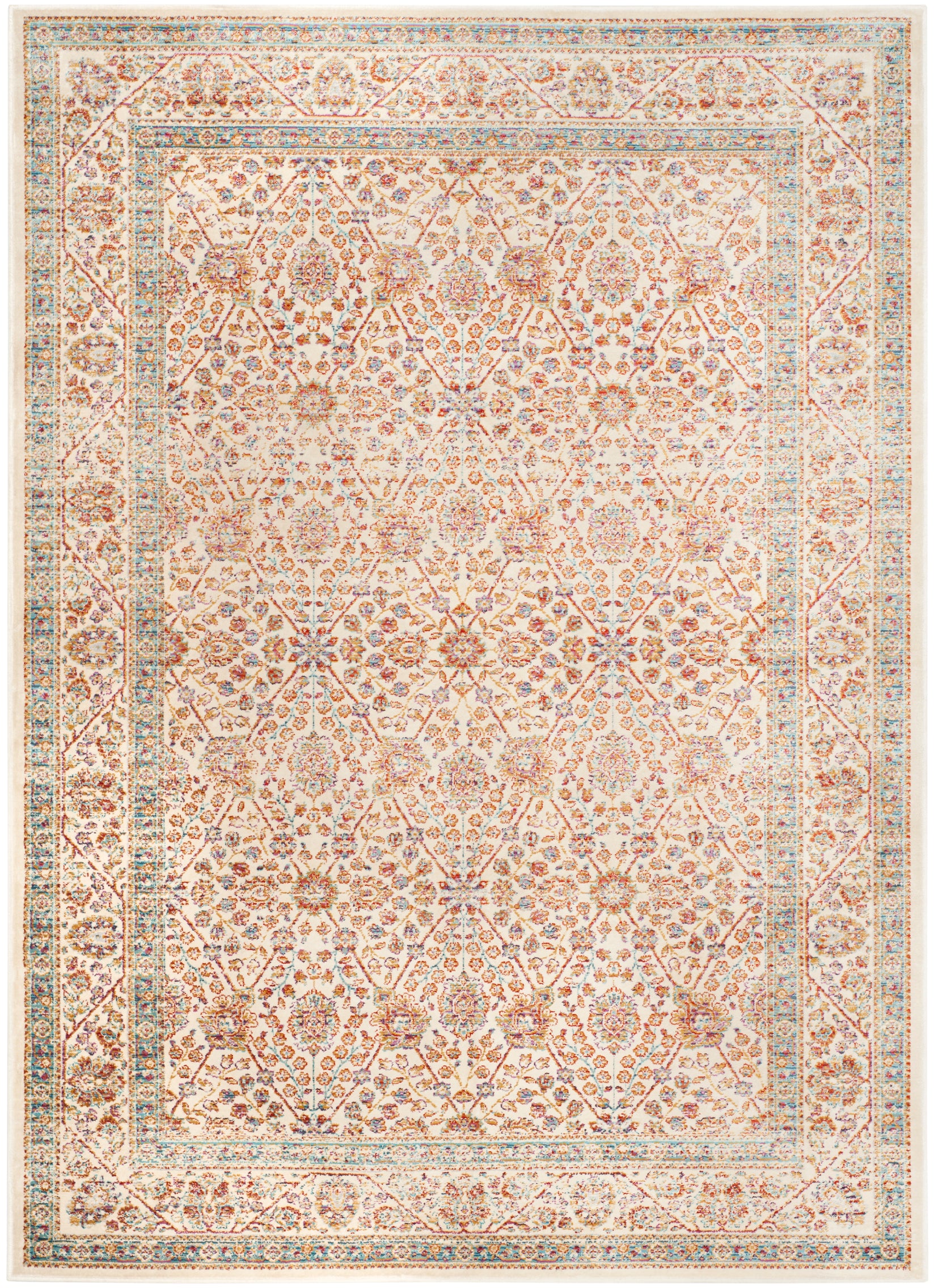Safavieh Sevilla 813 Rug, SEV813 - Ivory / Multi