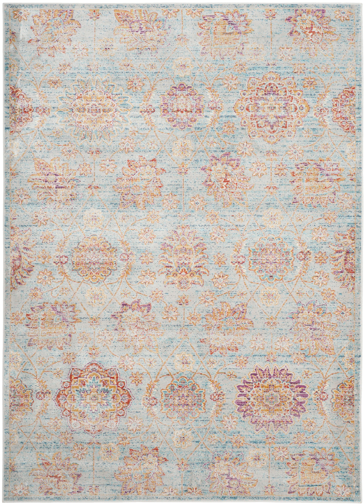 Safavieh Sevilla 814 Rug, SEV814 - Light Blue / Multi