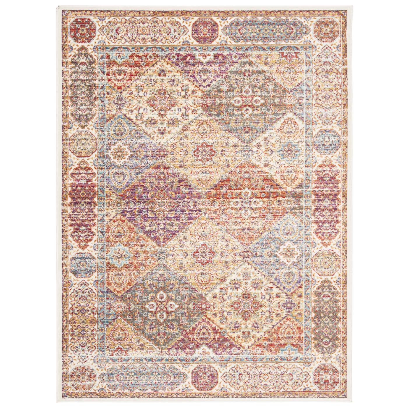 Safavieh Sevilla 815 Rug, SEV815 - Ivory / Multi