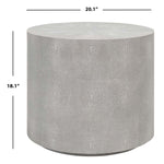 Safavieh Couture Diesel Faux Shagreen End Table - Grey