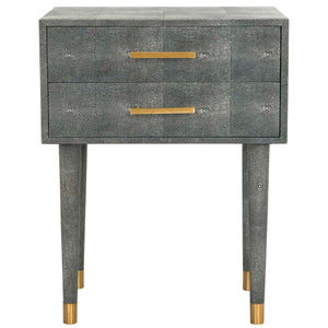 Safavieh Couture Nour Faux Shagreen End Table, SFV1520