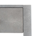 Safavieh Couture Sawyer Faux Shagreen Nightstand - Grey / Silver