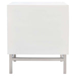 Safavieh Couture Ranger Faux Shagreen Nightstand - Ivory / Silver