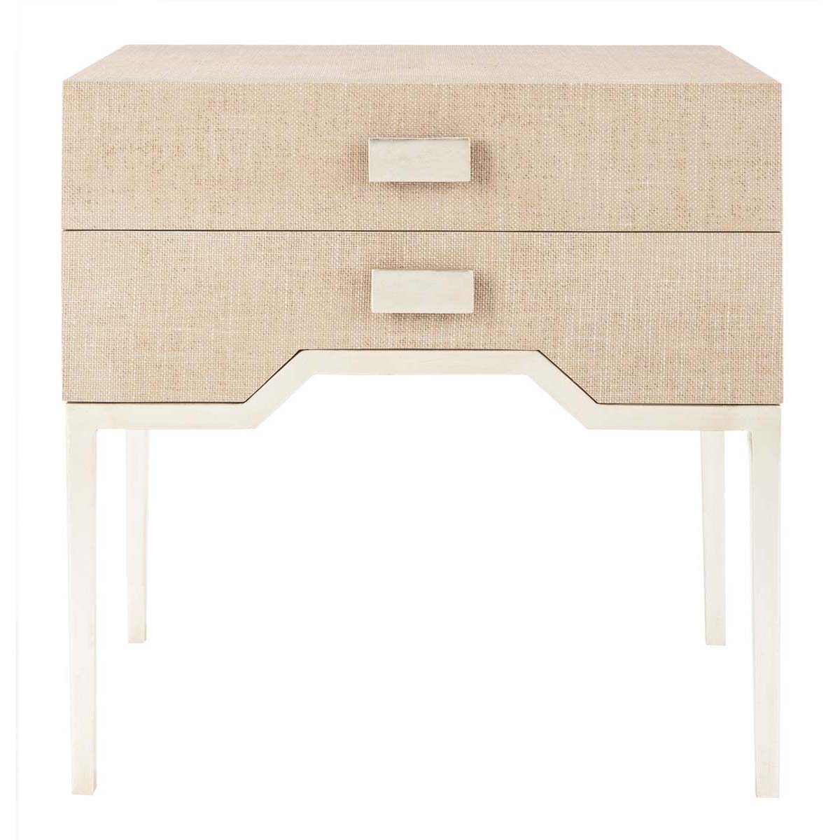 Safavieh Couture Micah Faux Raffia 2 Drawer Nightstand