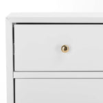 Safavieh Couture Madden Retro Dresser - White / Brass
