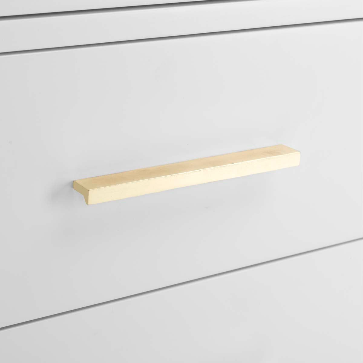 Safavieh Couture Madden Retro Dresser - White / Brass
