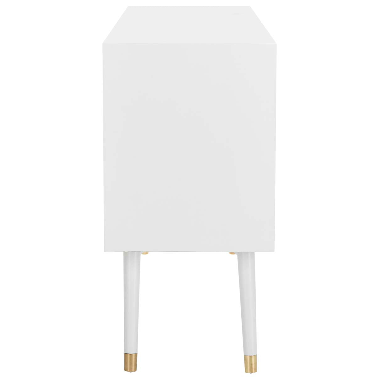 Safavieh Couture Madden Retro Dresser - White / Brass